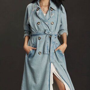 Pilcro Denim Trench Coat
